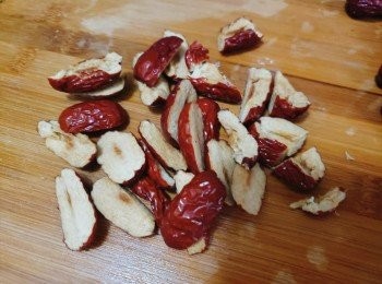 step4: 紅棗洗淨去核切片