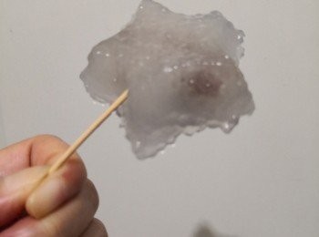 step1: 先將乾西米用椰青水泡濕到飽滿備用（不要一次倒太多椰水，著少為少加入吸收了又再加）