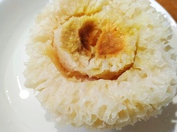 step5: 浸後雪耳去核