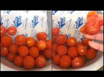 step3: 即時放入冰水，待涼後去皮。