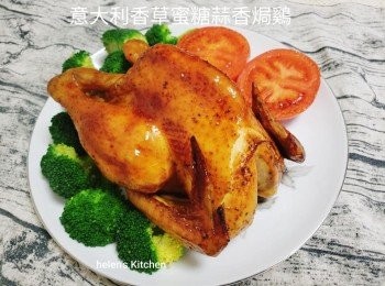 step8: 如果想要脆皮，可以在出爐前5分鐘噴啤酒在雞表面再焗5分鐘。
小貼士： 焗雞時間視乎雞大小來決定。每部爐溫會有差別。需自行調節。