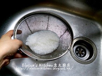 step9: 10分鐘後再瀝乾水份備用