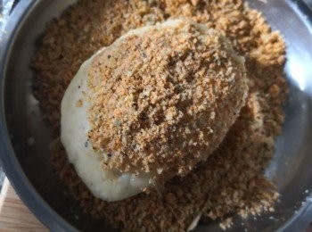 step4: 再上吉列炸粉，放入氣炸鍋/焗爐焗至表面香脆便可上桌享用