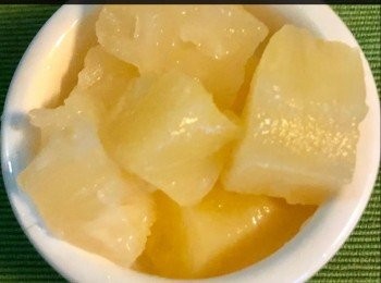 step5: 再加菠蘿粒。