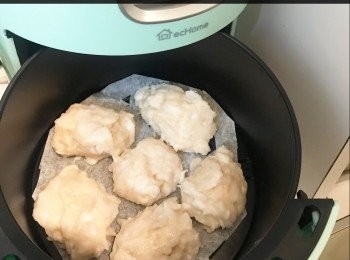 step3: 整到一個個波波( 差不多大細)
180 度 ，8分鐘。