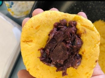 step9: 包入豆沙餡