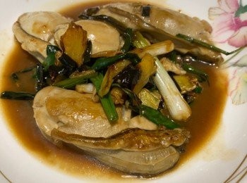 step7: 香噴噴熱辣辣～薑蔥蠔～o(^▽^)o