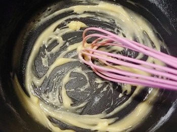 step5: 不停攪拌至沒有粉粒。