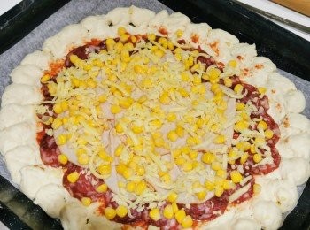 step12: 最後加上pizza用碎芝士