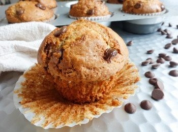 step3: 將麵糊倒入馬芬模內，放入已預熱170度C焗爐，焗約20-22分鐘或至全熟