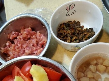 step2: 淡菜仔清洗乾淨