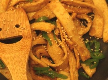 step6: 最後加入麻油及芝麻