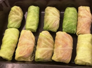step5: 將椰菜卷放入特深焗盤