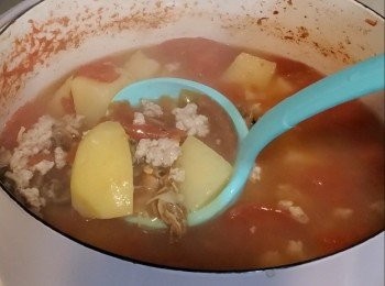step6: 熄火，加鹽
