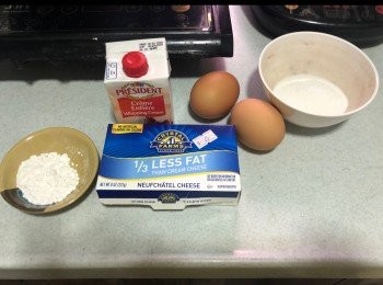 step1: 忌廉芝士室溫放軟