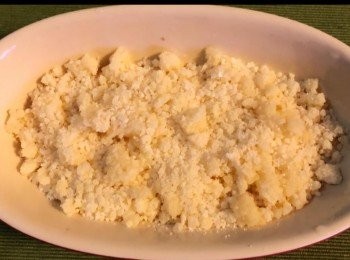 step5: 將以上材料和牛油混合備用。