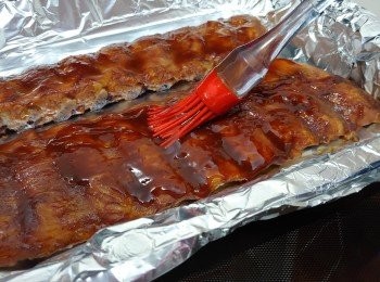 step8: 掃一次BBQ醬 (這次要厚些)