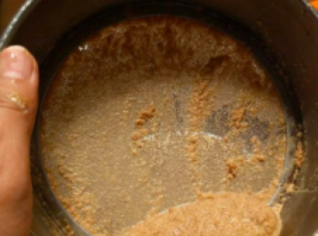 step4: 將④用過濾網過濾　