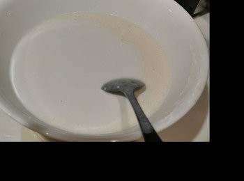 step7: 再倒入椰漿攪勻