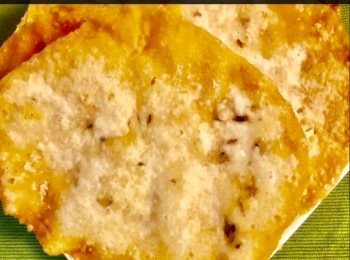 step5: 炸至金黃色，味道香脆。