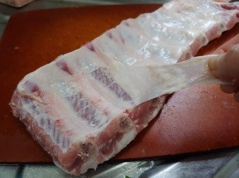 step2: 撕去骨底部薄膜