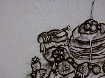 step6: 將油抹上預熱的不黏鑊
Heat pan on low heat and lightly grease it with oil

用小火煎大約1分-2分鐘
Heat for 1 -  2 minutes
煎至金黃色
Until golden brown

再煎另一面大約 1 分鐘
Then flip the pancake 
And cook for another minute