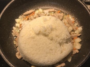 step8: 下白飯；