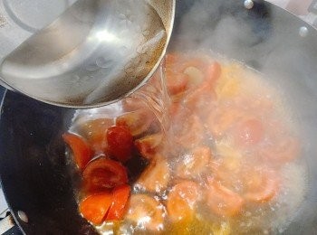 step5: 加入熱水煮滾。