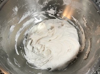 step11: 拌到粉糊呈柔軟但不會流動即可。