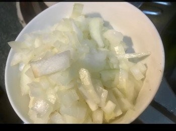 step2: 洋蔥切粒