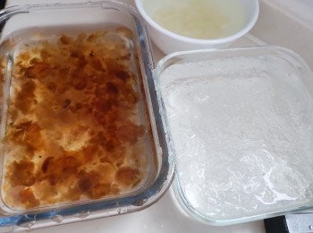 step2: 浸發後清理雜質。