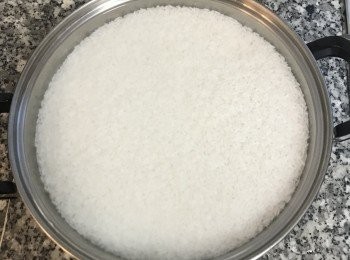 step1: 糯米洗淨泡水2小時；