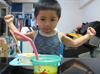 step9: 食完會好大隻ga~! 手瓜起展呀!!!