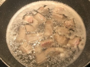 step3: 筍子切薄片；