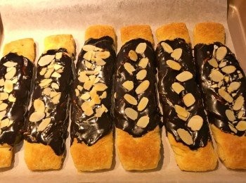 step21: 室溫放到派司冷卻，巧克力凝固即可。