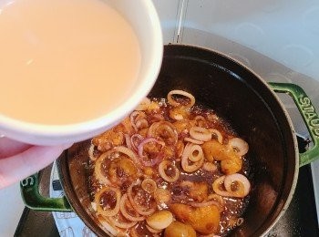 step7: 注入雞湯和水。