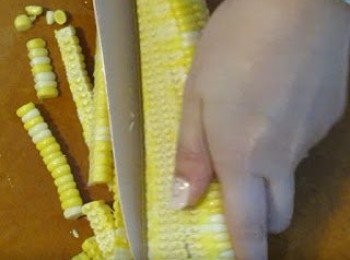 step3: 粟米起粒備用