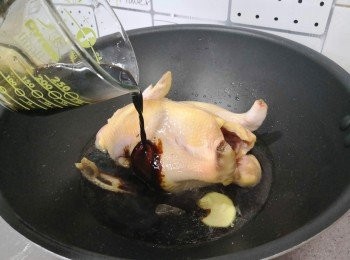 step5: 贊水及下滷水調味及玫瑰露酒