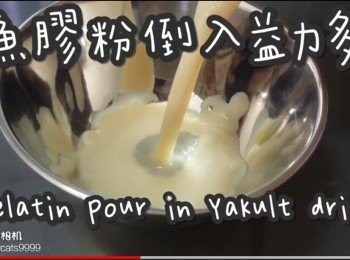 step6: 魚膠粉加入益力多