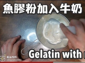 step10: 魚膠粉加入牛奶