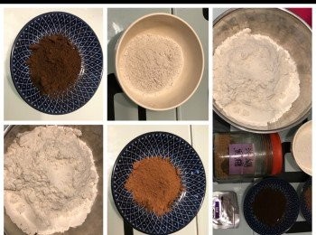 step1: 將所有的粉過篩備用