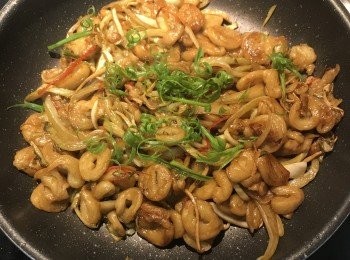 step8: 放入蔥綠拌勻即可。