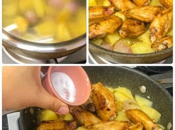 step5: 倒進水，加蓋用小火煮至馬鈴薯開始軟身。<a href="https://bit.ly/3zHU5V3" target="_blank" data-keyword="雞翼" class="guide-link"><strong>雞翼</strong></a> <span style="display:inline-block;vertical-align:middle;margin-top:-3px;color:initial;border-radius:3px;padding:2px 3px;font-size:12px;line-height:14px;background:#87d300;color:#fff;">即買</span> 回鑊 ，兜勻