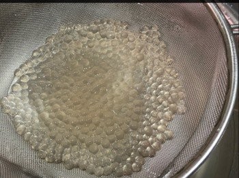 step12: 西米焗熱後用
食用凍水浸涼