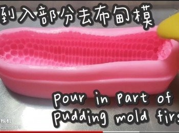 step15: 先倒入部分去布甸模度