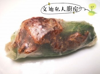 step6: 可用越南米紙卷成軟殼蟹米紙卷。