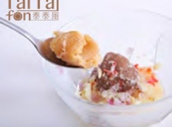 step2: <span class="group_2">時蔬辣蝦醬</span>：
取出蝦膏，加入珠茄之外的材料，攪拌均勻。