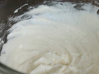 step4: 至↑白色的糊狀。