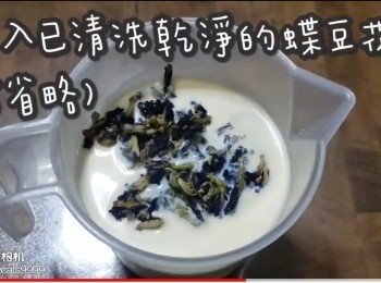 step21: 倒入已清洗乾淨的蝶豆花
(可省略)