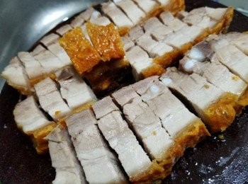step5: 再切細塊擺碟享用